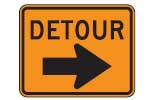 detour sign detour sign