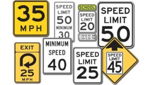 United States Speed Signs