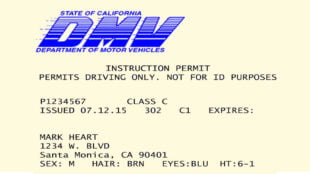 Image: California DMV Permit - Driver's Prep