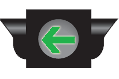 Traffic light with solid green arrow. What does it mean?