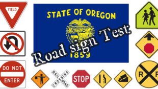 Video: road sign test for the Oregon DMV Exam
