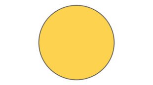 Round shaped road sign in United States