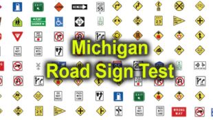 Michigan road sign test